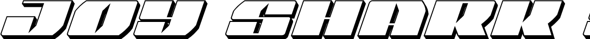 Joy Shark Semi-Condensed 3D Italic