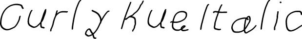 Curly Kue Italic