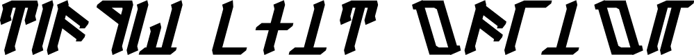 Dethek Bold Italic