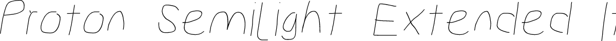 Proton Semilight Extended Italic