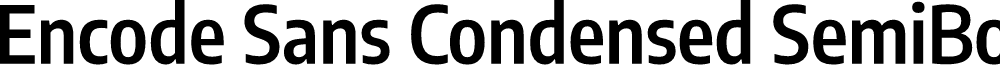 Encode Sans Condensed SemiBold