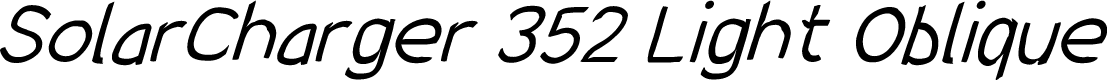 SolarCharger 352 Light Oblique