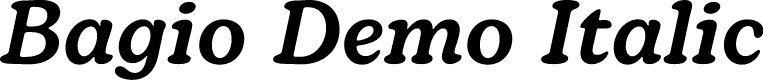 Bagio Demo Italic