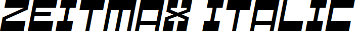 Zeitmax Italic