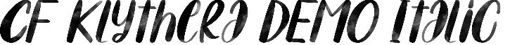 CF Klythera DEMO Italic