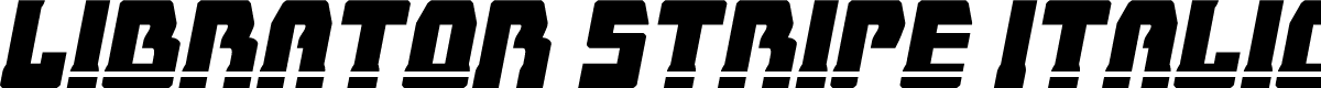 Librator Stripe Italic