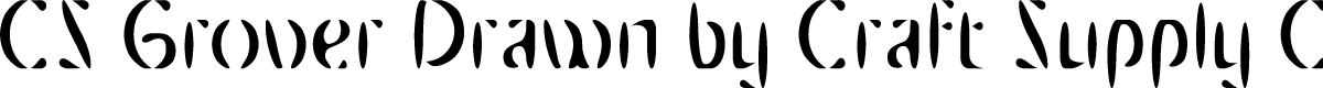 CSGroverDrawn-Regular Demo