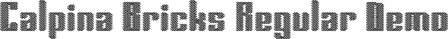 Calpina Bricks Regular Demo