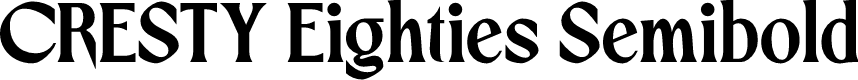 CRESTY Eighties Semibold