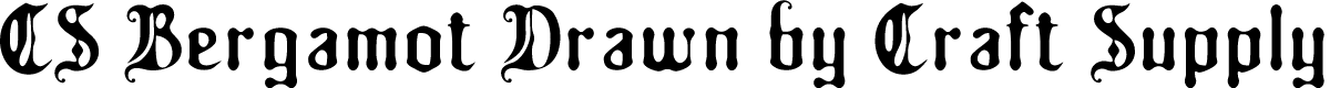 CSBergamotDrawn-Regular Demo