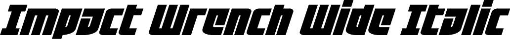 Impact Wrench Wide Italic
