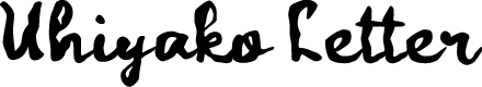 Uhiyako Letter