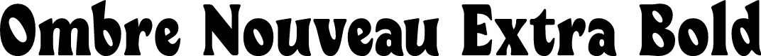 Ombre Nouveau DEMO Extra Bold