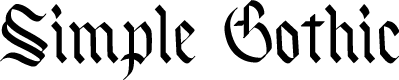 Simple Gothic