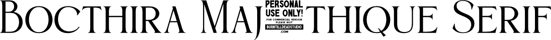 Bocthira Majesthique Serif