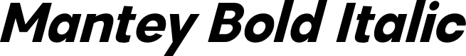 Mantey Bold Italic