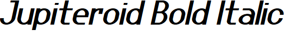 Jupiteroid Bold Italic