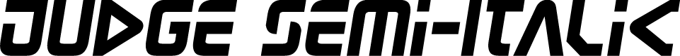 Judge Semi-Italic