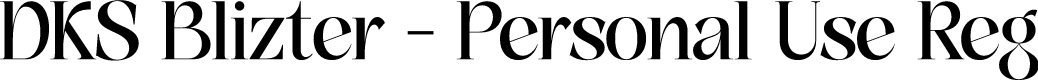 DKS Blizter - Personal Use Reg