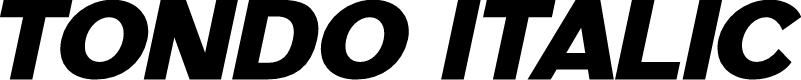 TONDO Italic