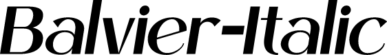 Balvier-Italic