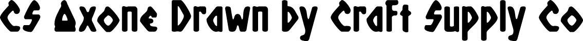 CSAxoneDrawn-Regular Demo