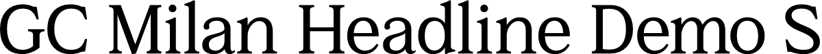 GC Milan Headline Demo Subhead