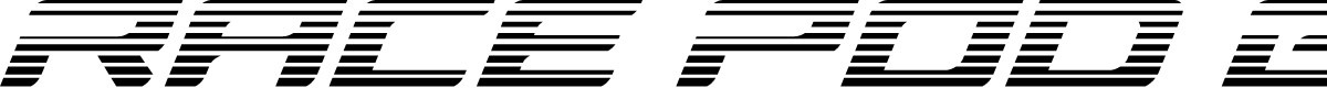 Race Pod Gradient Italic