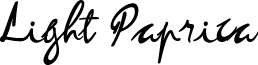 Light Paprica Flowy Signature