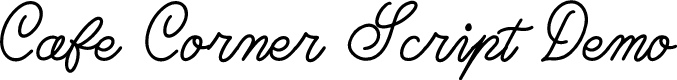 Cafe Corner Script Demo