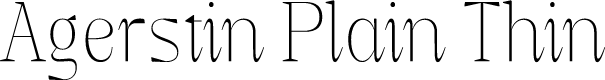 Agerstin Plain Thin