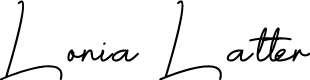 Lonia Latter Cursive Signature  