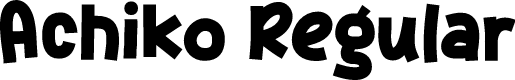 Achiko Regular