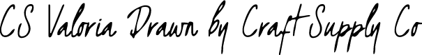 CSValoriaDrawn-Regular Demo