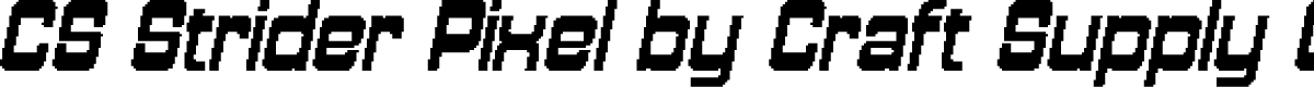 CS Strider Pixel Regular Demo