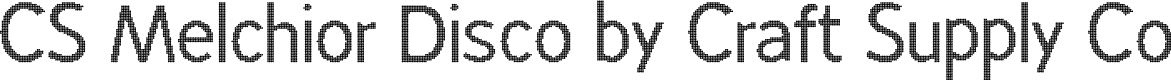 CSMelchiorDisco-Regular Demo