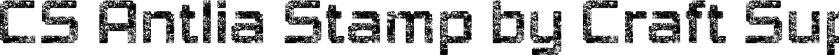 CSAntliaStamp-Regular Demo