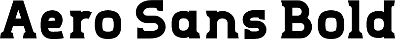 Aero Sans Bold