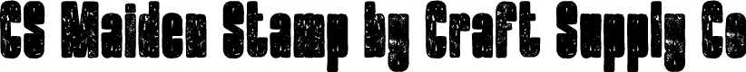 CS Maiden Stamp Regular Demo