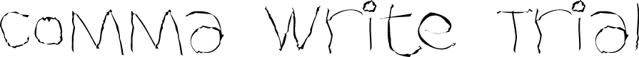 Comma Write Trial