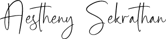 Aestheny Sekrathan DEMO VERSION