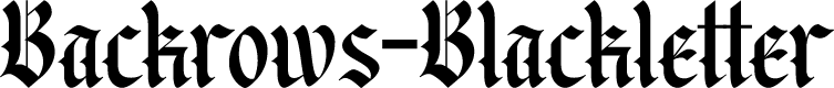Backrows-Blackletter