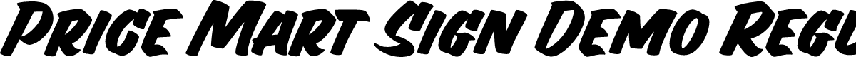 Price Mart Sign Demo Regular