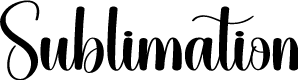 Sublimation