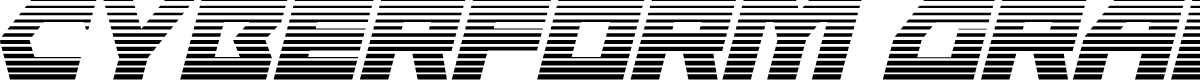 Cyberform Gradient Italic