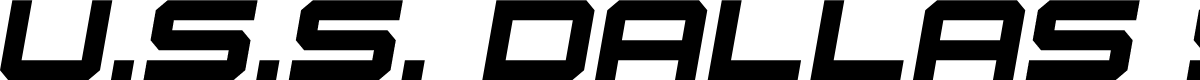 U.S.S. Dallas Semi-Italic