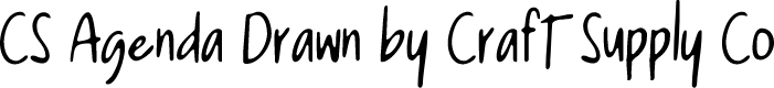 CSAgendaDrawn-Regular Demo