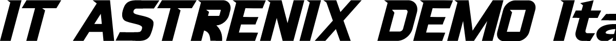 IT ASTRENIX DEMO Italic