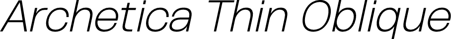 Archetica Thin Oblique