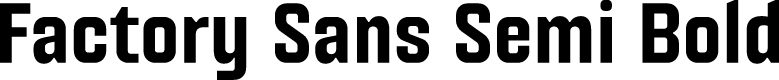 Factory Sans Semi Bold